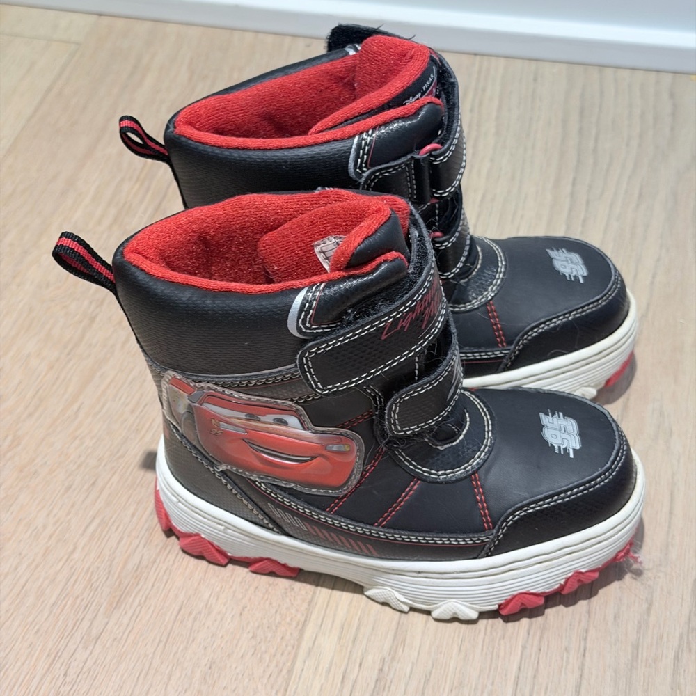 Disney Cars Kids Boots - Black and Red